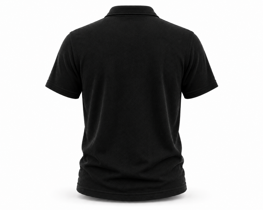 Casual Terry Polo -  Black | 1HUNNA