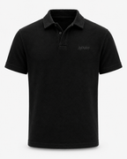 Casual Terry Polo & Shorts -  Black | 1HUNNA
