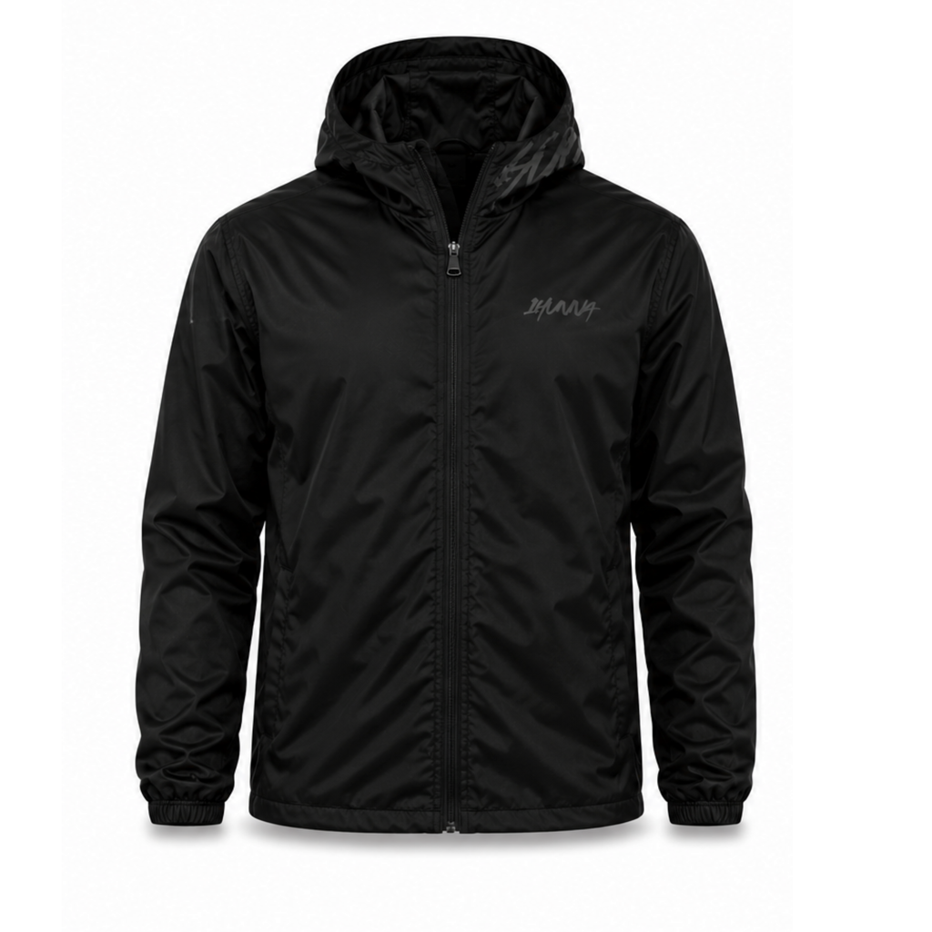 Signatures  Ghost Windbreaker - Black |  1HUNNA