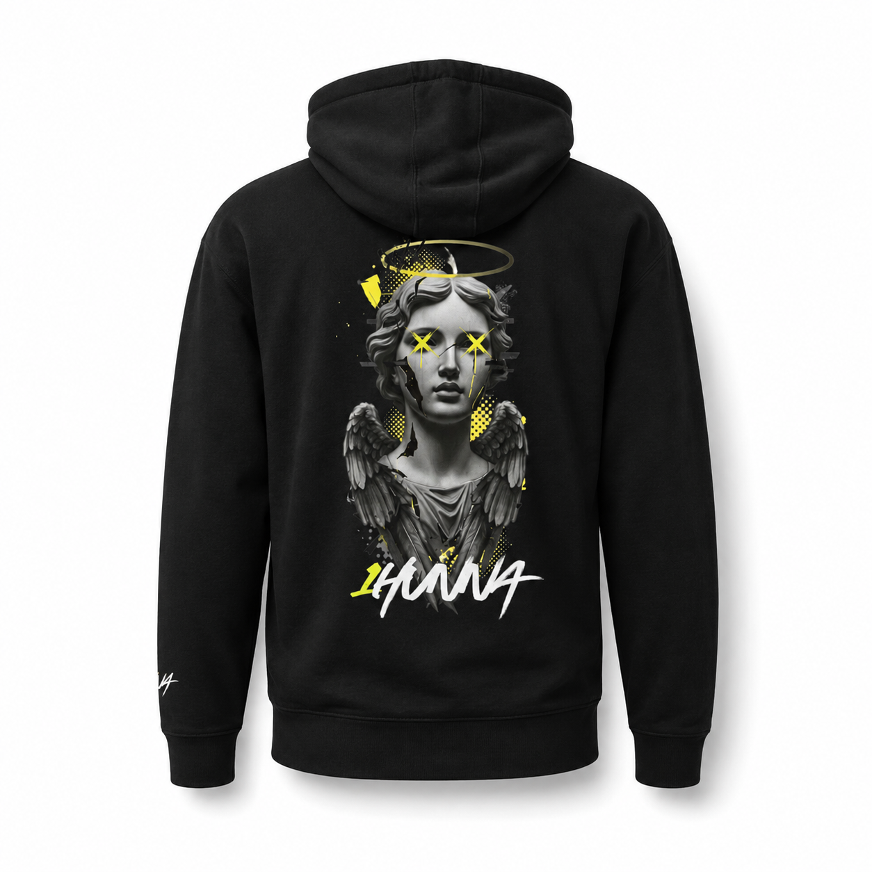 Gallery 002 Chaotic Angel Hoodie  - Black | 1HUNNA