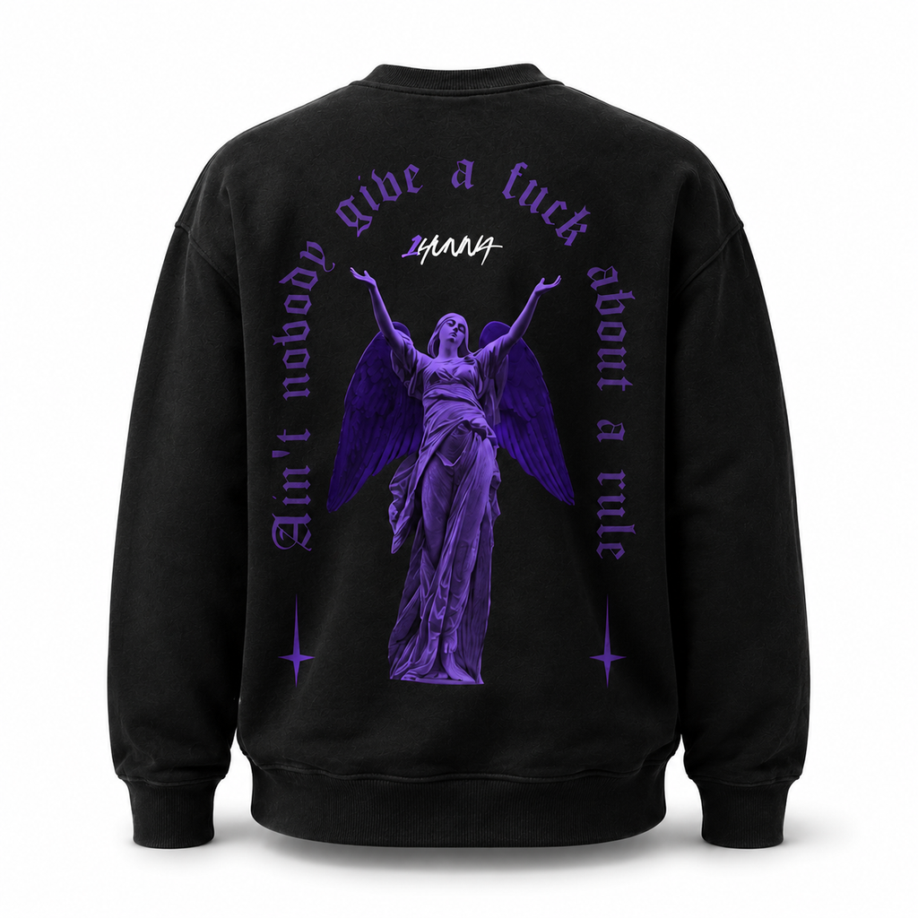 Ethos Give no f#ck Sweater - Black | 1HUNNA