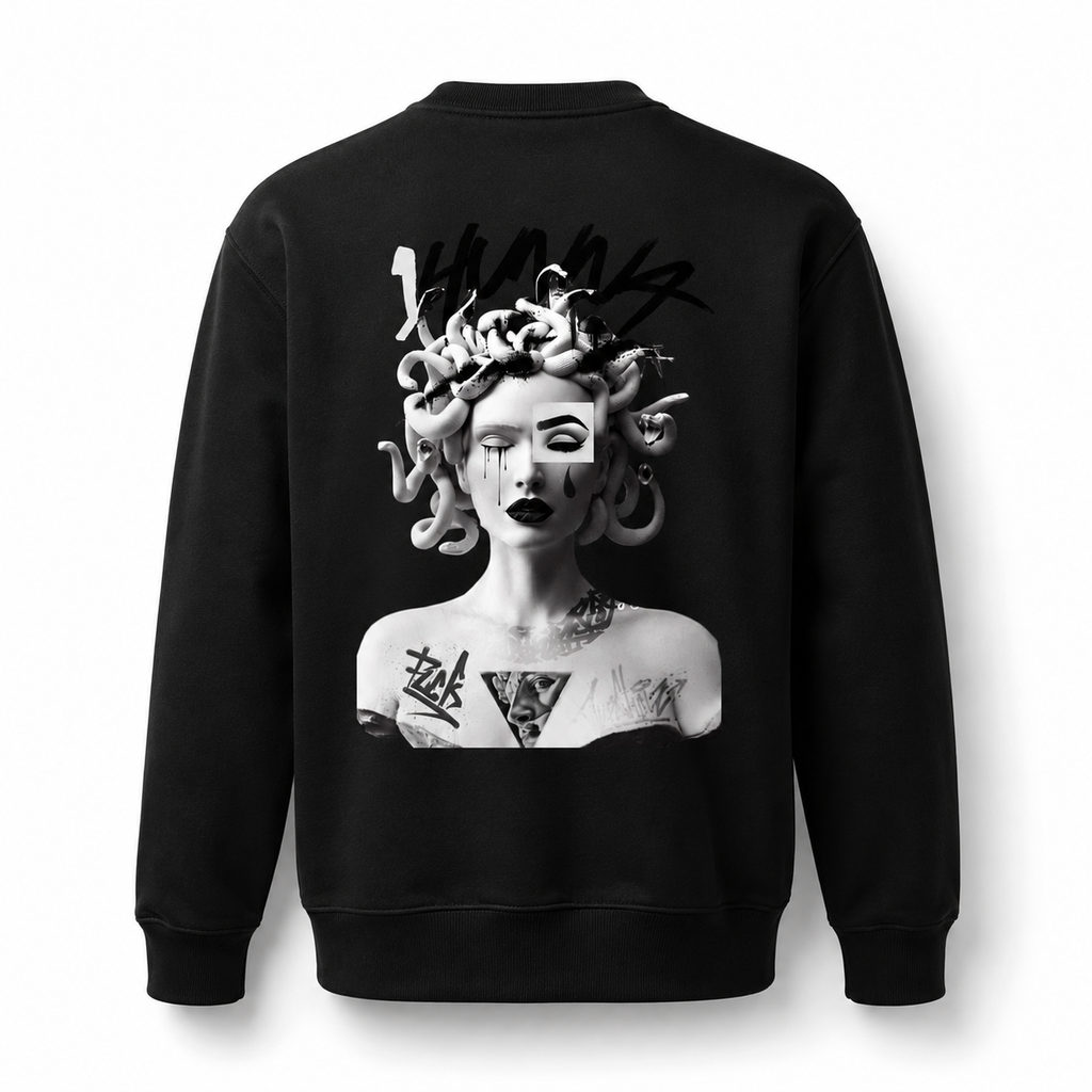 Gallery 005 Queen of  Curses  Sweater  -  Black  | 1HUNNA
