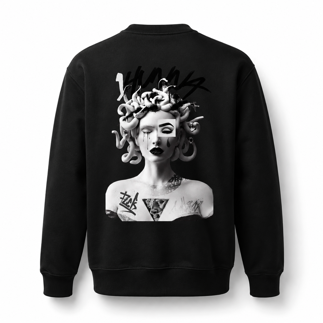 Gallery 005 Queen of  Curses  Sweater  -  Black  | 1HUNNA