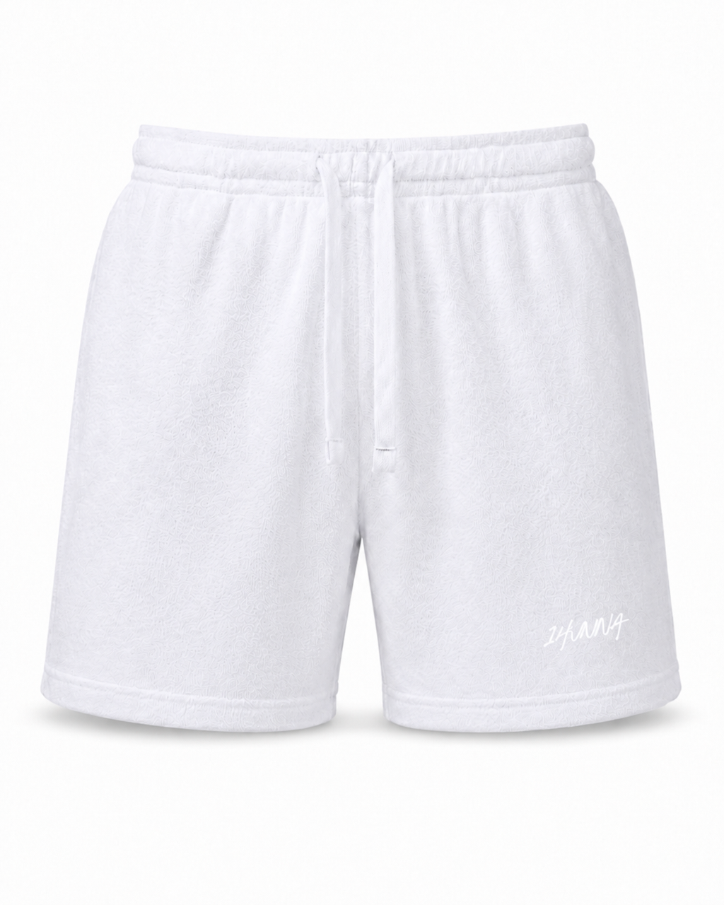 Casual Terry Polo & Shorts Set – White | 1HUNNA