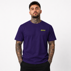Signatures 009 T-shirt  - Purple & Neon Yellow| 1HUNNA