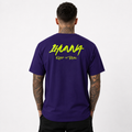 Signatures 009 T-shirt  - Purple & Neon Yellow| 1HUNNA
