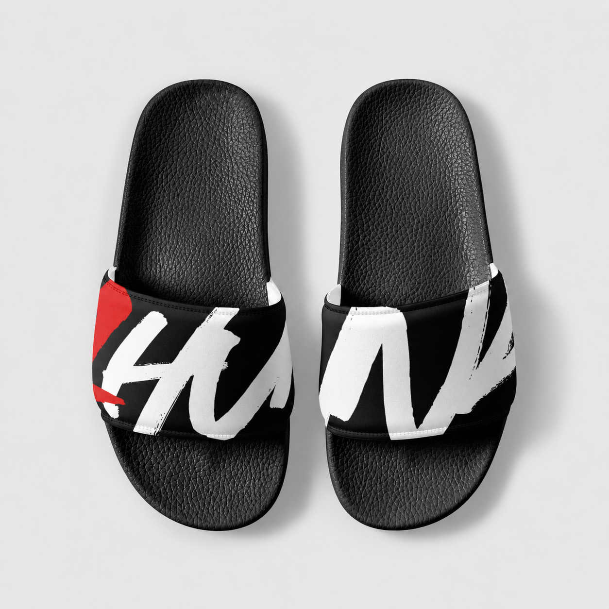 Signatures 001 Pool Slides - Black | 1HUNNA