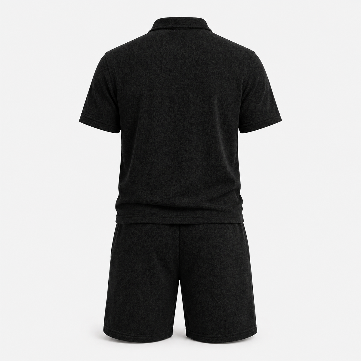 1HUNNA Casual Terry Set in black – back view