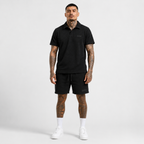 1HUNNA Casual Terry Set in black – front worn view