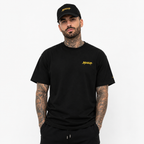 Signature Real One T-Shirt – Black & Gold | 1HUNNA