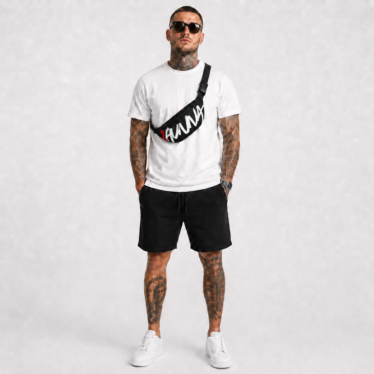 Signature 001 Bumbag - Black | 1HUNNA
