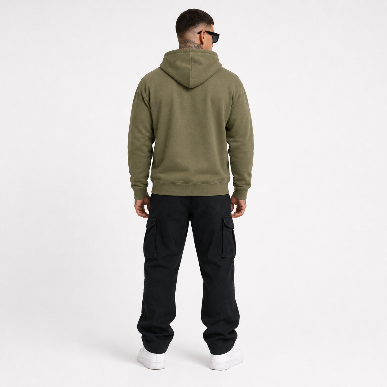 Casual Heavyweight Hoodie - Military Green | 1HUNNA