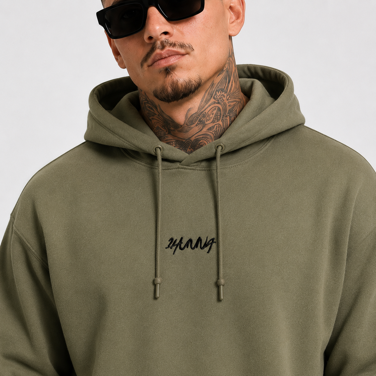 Casual Heavyweight Hoodie - Military Green | 1HUNNA
