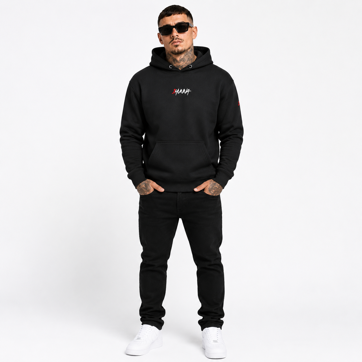 Gallery 005 Fallen Angel Hoodie  - Black |  1HUNNA