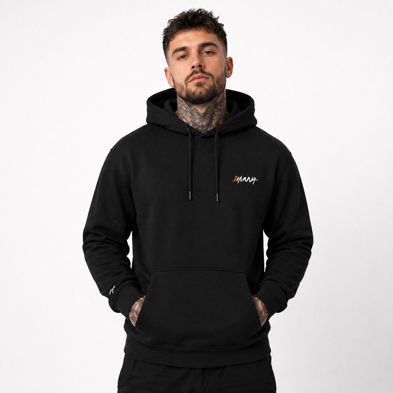 Gallery 001 Hoodie Faith Over Fear  - Black | 1HUNNA