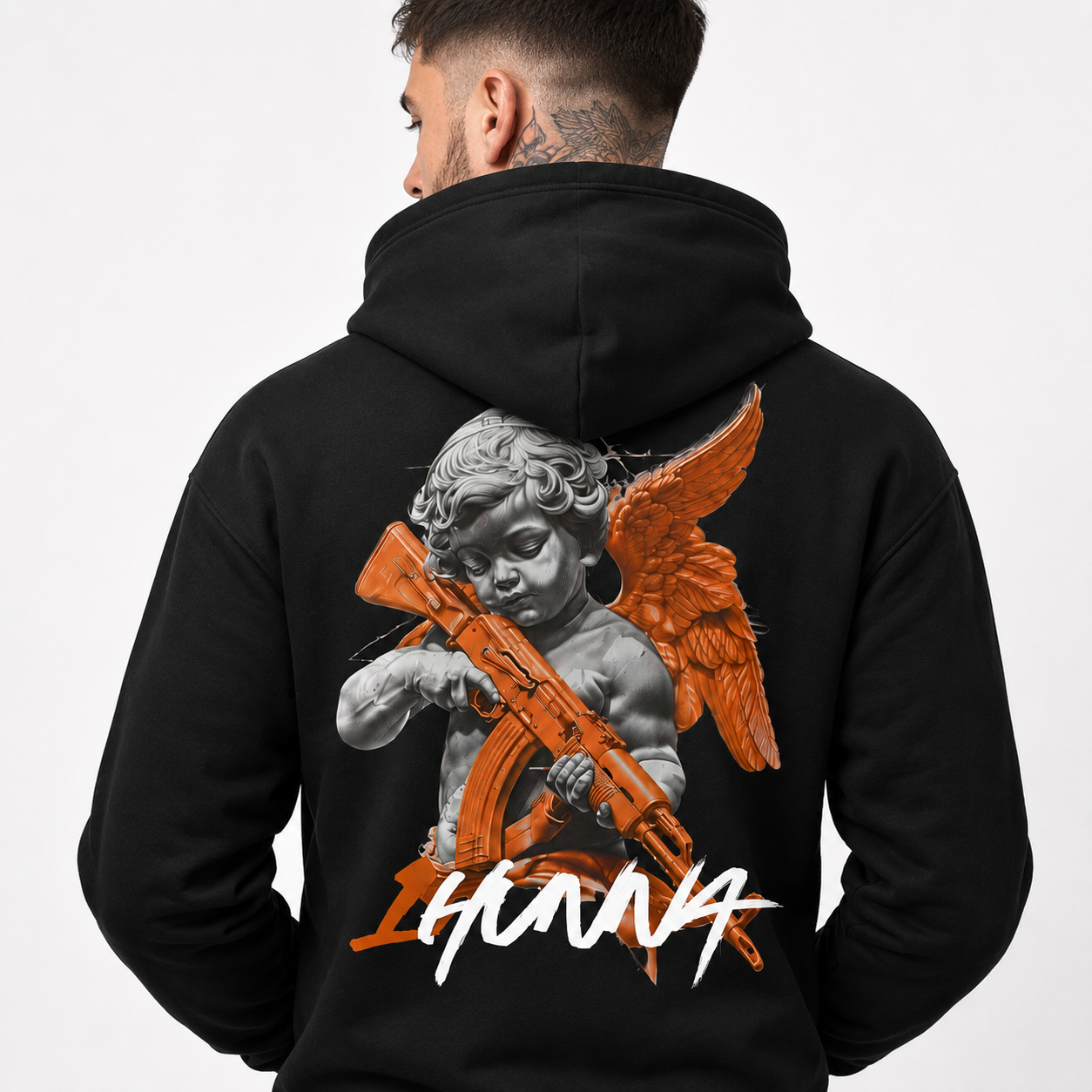Gallery 001 Hoodie Faith Over Fear  - Black | 1HUNNA