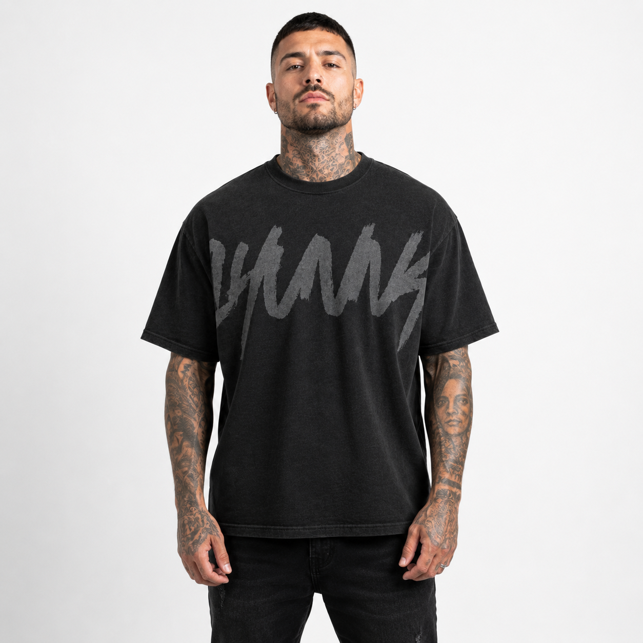 Casual Knitshirt - Black | 1HUNNA
