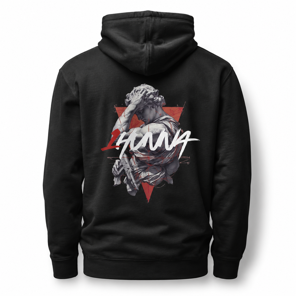 Gallery 005 Fallen Angel Hoodie  - Black |  1HUNNA