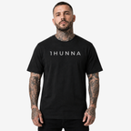 Casual Heavyweight T-Shirt – Zwart Wit | 1HUNNA