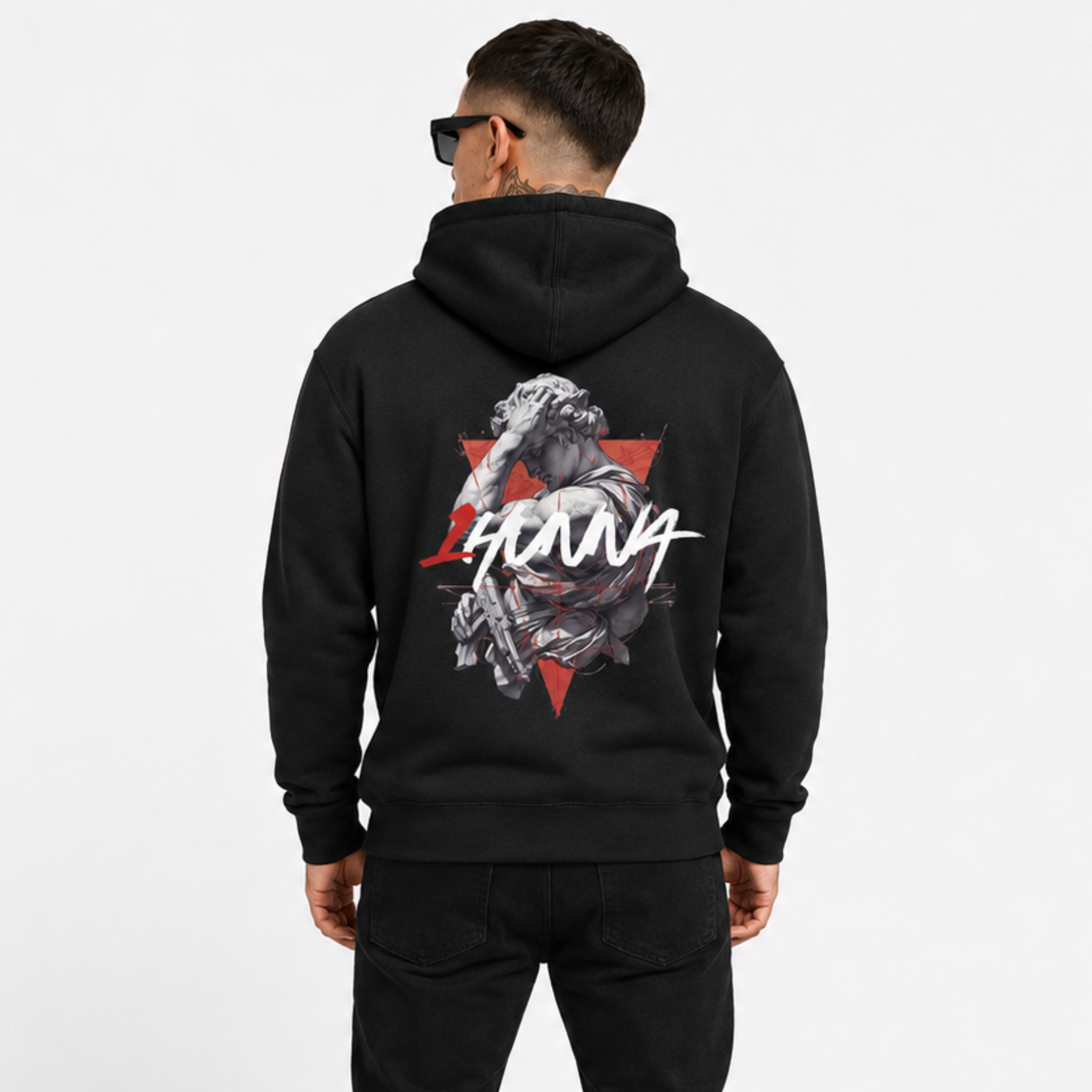 Gallery 005 Fallen Angel Hoodie  - Black |  1HUNNA
