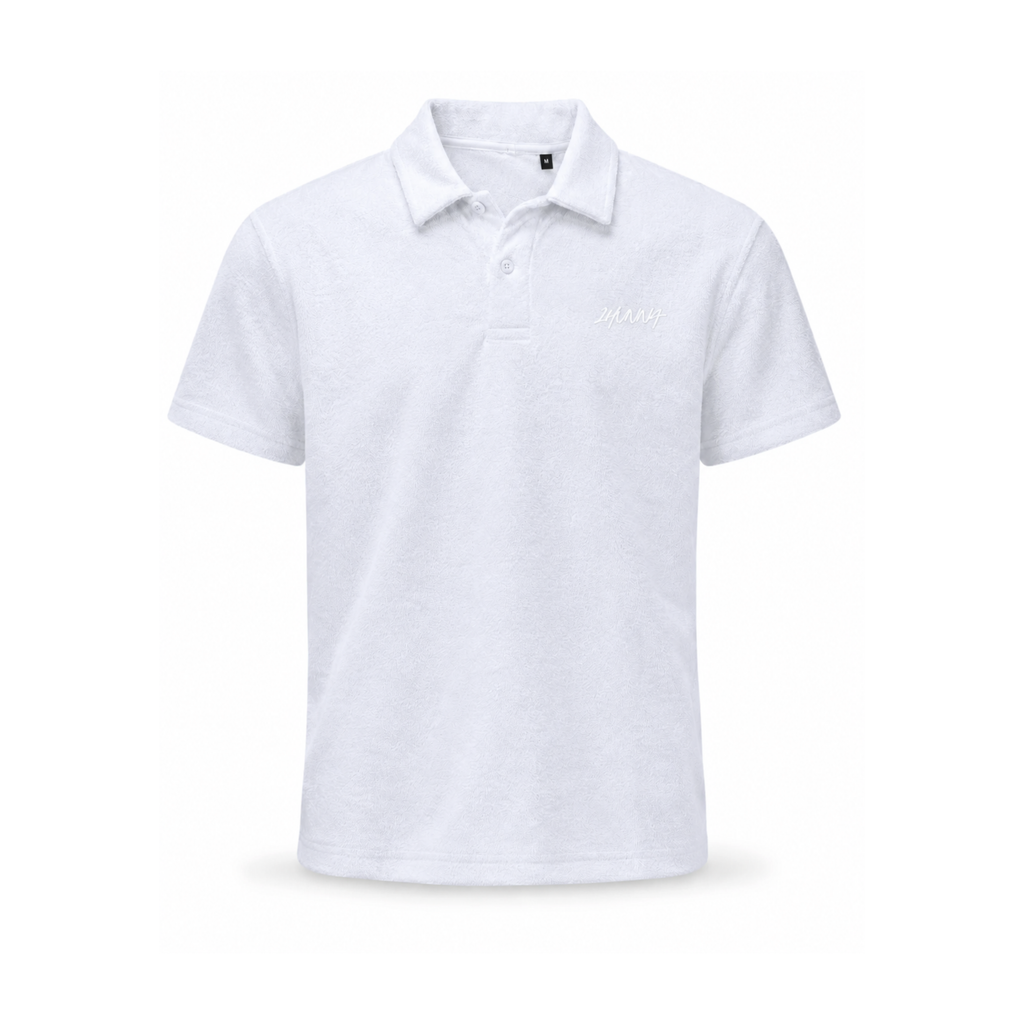 Casual Terry Polo -  White | 1HUNNA