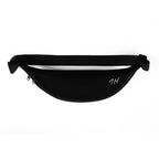 Black Signature 1H Bumbag – top zipper and strap view