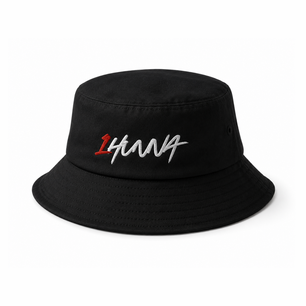 Old School Bucket Hat – Black | 1HUNNA