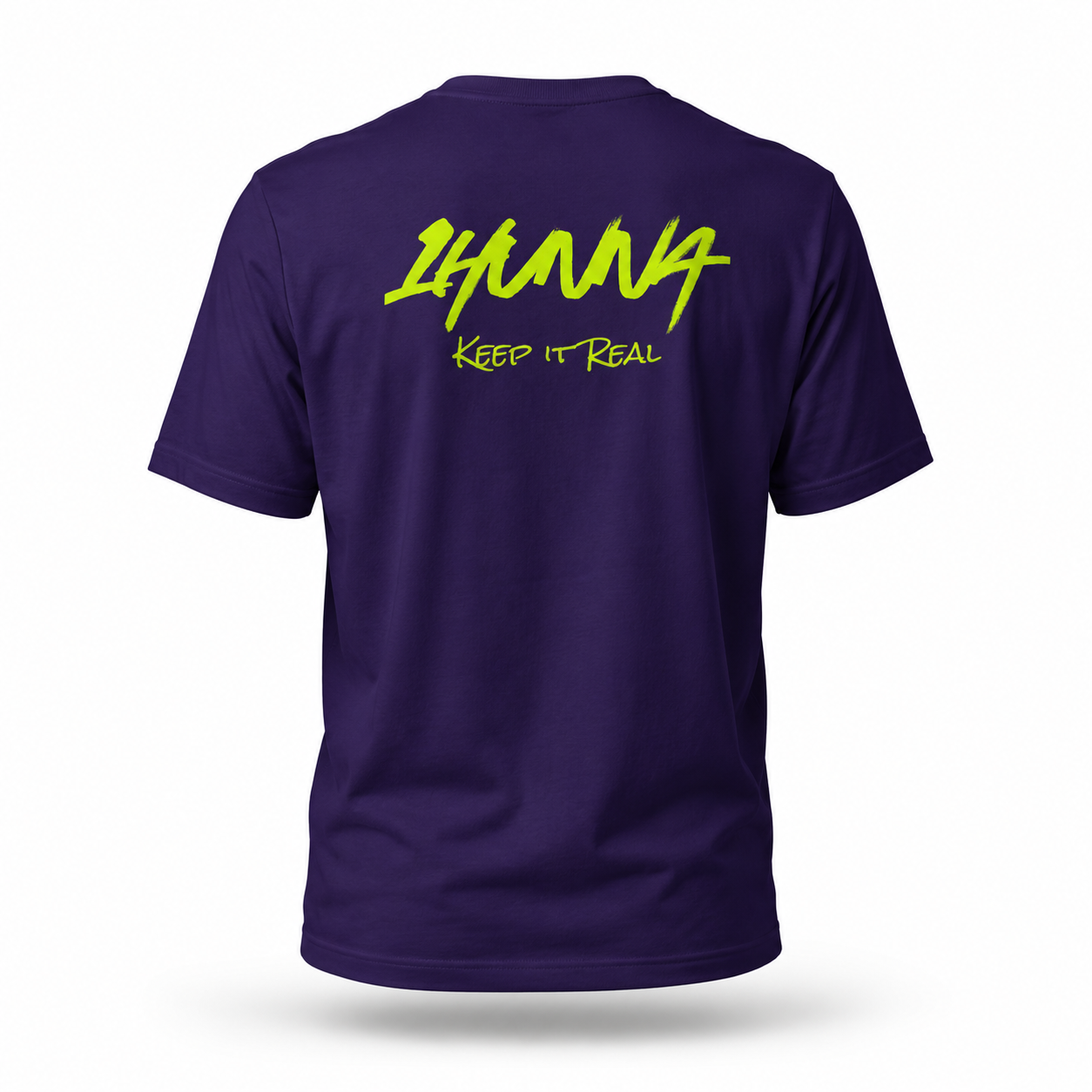 Signatures 009 T-shirt  - Purple & Neon Yellow| 1HUNNA